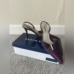 Karen Scott Pointed Toe Sling back Dress Shoes